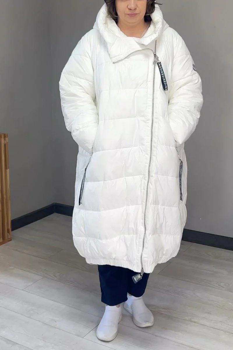 Women's Casual Stand Collar Loose Thick Coat